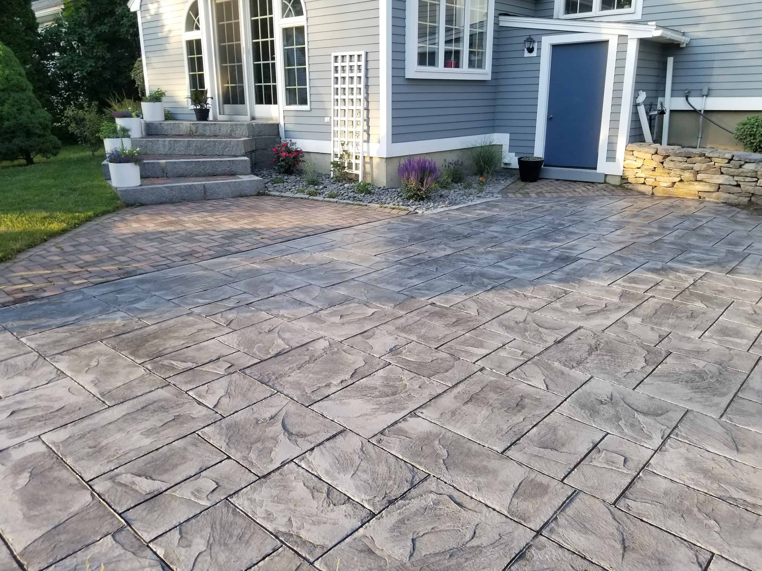 Stamped Concrete Allenstown NH Epoxy Garage Floor Coating
