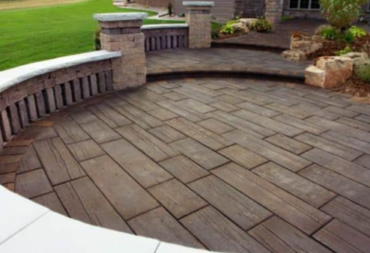 Get the Look of Wood Flooring with Stamped Concrete