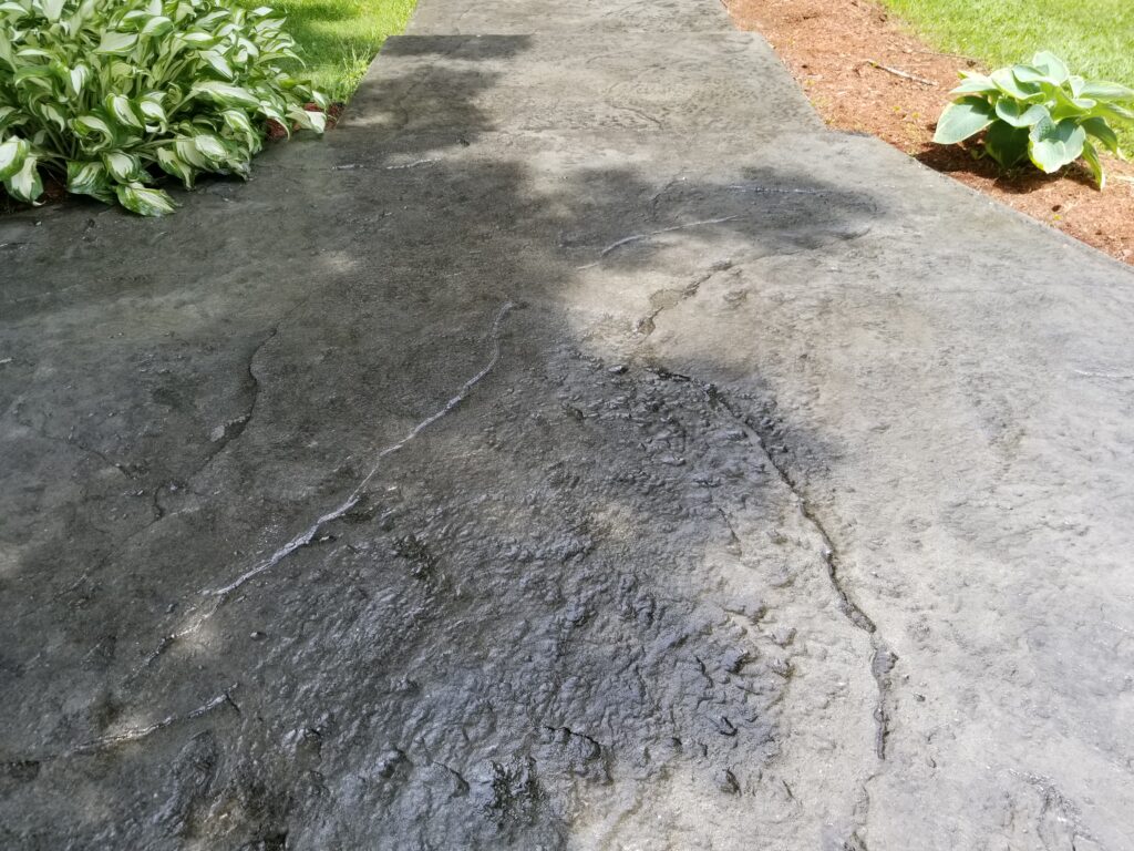 Stamped Concrete Walkway - Billerica MA
