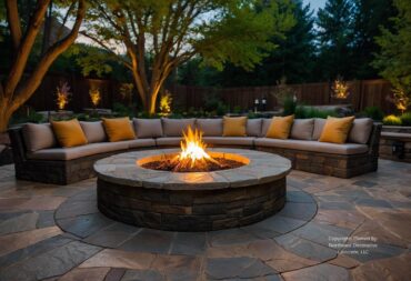 Restaurant Patio Designs for Stamped Concrete Eateries