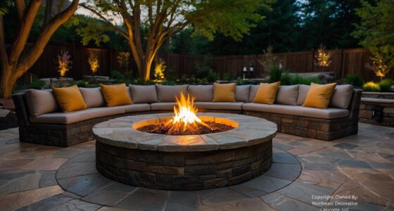 Restaurant Patio Designs for Stamped Concrete Eateries